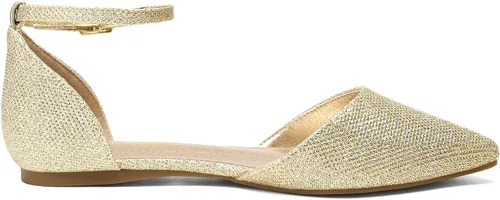 Vista 2 de DREAM PAIRS - Zapados D'Orsay en punta o puntiagudos, casuales, sin estampados, estilo ballet, cómodos, suaves y antideslizantes, para mujer