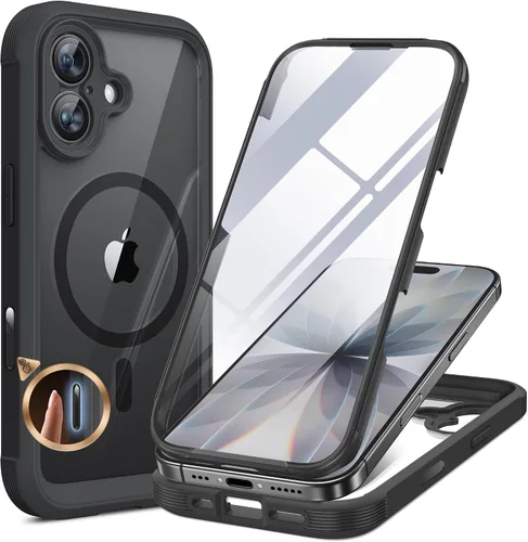Vista 193 de Miracase Funda para iPhone SE de 3ª/2ª generación 2022 2020 de cuerpo completo con protector de pantalla de vidrio integrado, resistente protección