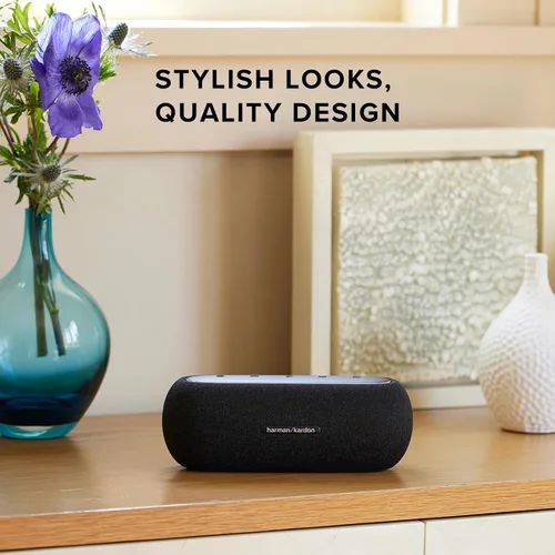 Vista 6 de Harman Kardon Luna Speaker - Altavoz Bluetooth portátil, IP67 impermeable y a prueba de polvo con batería integrada (negro)