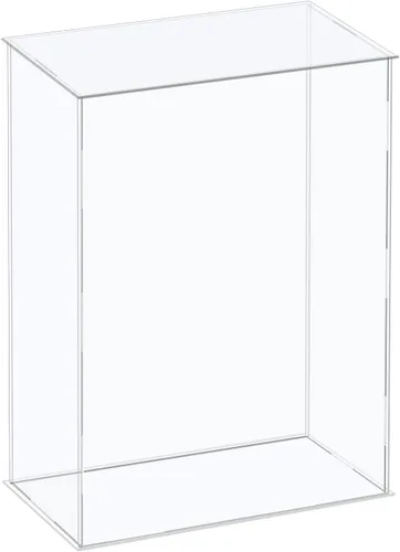 Vista 13 de MECCANIXITY Vitrina de acrílico Caja de plástico Caja de almacenamiento de cubo transparente Ensamble escaparate de 14.1 x 12.2 x 10.2 pulgadas
