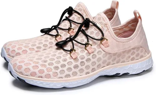 Vista 9 de MOERDENG - Zapatos de agua de secado rápido para mujer, ligeros, para deportes al aire libre, playa, piscina, ejercicio