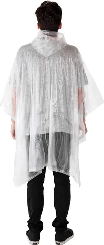 Vista 3 de Disney Mickey Mouse - Poncho de lluvia con capucha, estampado unisex para adultos