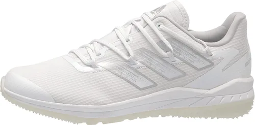 Vista 8 de adidas Adizero Afterburner 8 Turf - Tenis de béisbol para hombre, NegroBlanco