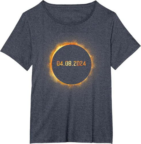Vista 63 de Totality 04.08.24 Total Solar Eclipse 8 de abril de 2024 Eclipse Camiseta, Negro, S