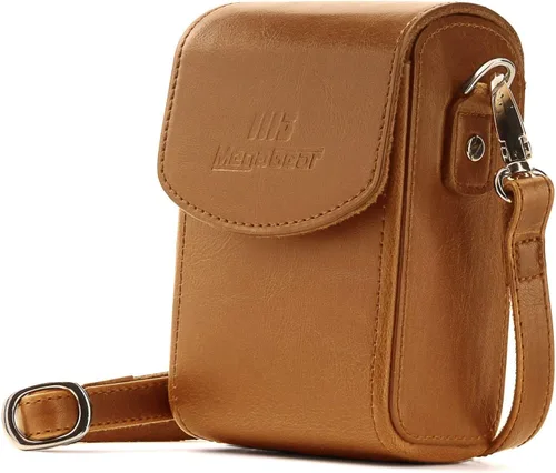 Vista 11 de MegaGear MG766 Funda de piel para cámara con correa compatible con Canon PowerShot G7 X Mark III, G7 X Mark II, G7 X - Negro