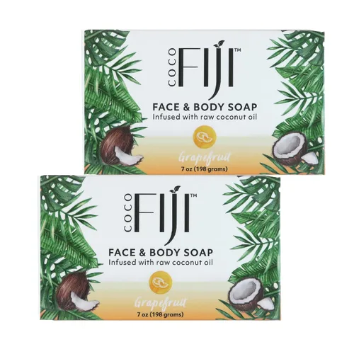 Vista 32 de Barra de jabón Coco Fiji para cara y cuerpo infundida con aceite de coco orgánico, Awapuhi Seaberry, aceite esencial, jabón natural para hidratar
