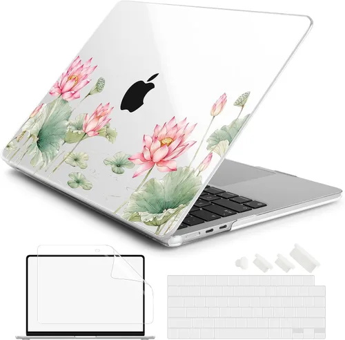 Vista 17 de Batianda Case for MacBook Air 15" with M5 M4 M3 M2 Chip, Aqua Wave Olas