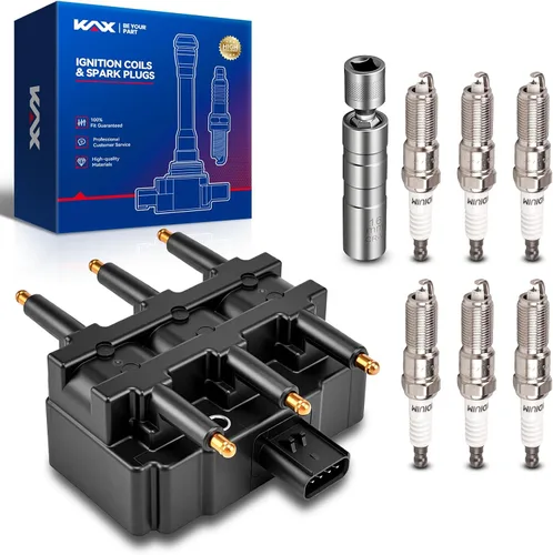 Vista 60 de Bobina de encendido KAX UF434 1 paquete Compatible con Impala, Equinox, G6, Malibu, Silverado 1500, Uplander, Torrent, Lucerne, Express 1500, Sierra