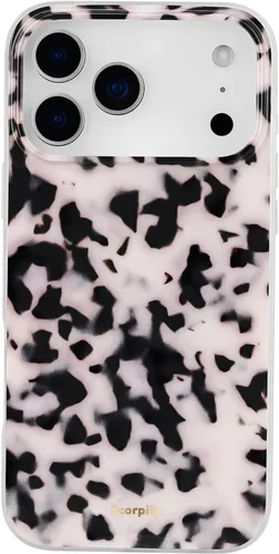 Vista 15 de SCORPIFY - Funda para iPhone 17 Pro Max Leopardo negro transparente LP-Negro Transparente Leopardo