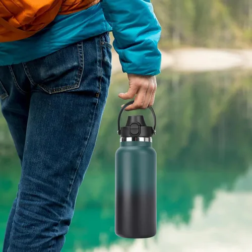 Vista 6 de SYACOT Tapa de boquilla automática para botellas de agua de boca ancha Hydro Flask, tapa de boquilla superior de repuesto para HydroFlask de boca