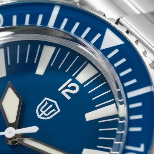 Vista 7 de watchdives WD1967Q Japón VH31 Reloj de buceo para hombre, con movimiento de cuarzo, 1.49 pulgadas, sombrero superior, burbuja, reloj de pulsera