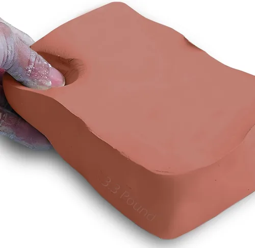 Vista 8 de ReArt Arcilla de modelado Air Dry 3.3 libras, para esculpir, lanzamiento de ruedas, construcción a mano, arcilla de modelado multiusos (gris)