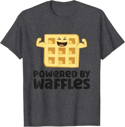 Vista 39 de Camiseta de gofres para el desayuno con diseño de gofres, Blanco, S