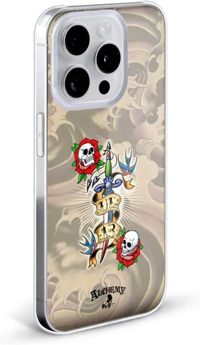 Vista 2 de Head Case Designs Officially Licensed Alchemy Gothic 13 Dagger Illustration Hard Back Case Compatible with Apple iPhone 15 Plus
