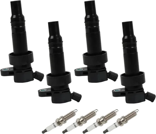 Vista 13 de Paquete de 6 bobinas de encendido UF242 y bujía de iridio IZFR5K11 compatible con Honda Accord Odyssey 3.0L 3.5L V6, Acura CL TL 3.2L V6 Reemplazar