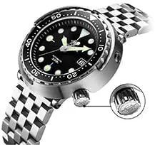 Vista 3 de ADDIESDIVE Relojes de buceo para hombre 1.870 in reloj de pulsera automático Nh35 impermeable 300 M luminiscente Chromalight Dial My-H5
