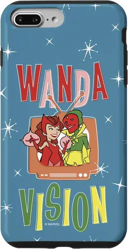 Vista 12 de Marvel WandaVision Wanda & Vision Retro TV Artwork - Carcasa para iPhone 17