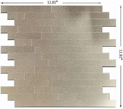 Vista 2 de 10 hojas de azulejos despegar y pegar para salpicadero de cocina, azulejos de mosaico autoadhesivos, para pegar en tocadores de baño, decoración