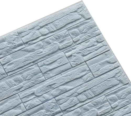 Vista 8 de Adhesivos de pared de ladrillo 3D, paneles de espuma, autoadhesivos, impermeables, de piedra sintética, papel tapiz para sala de estar, fondo de TV