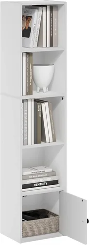 Vista 64 de Furinno PASIR - Estantería de libros de 2 niveles, estantería moderna de 9 x 12 x 21, estanterías abiertas para sala de estar, dormitorio, oficina