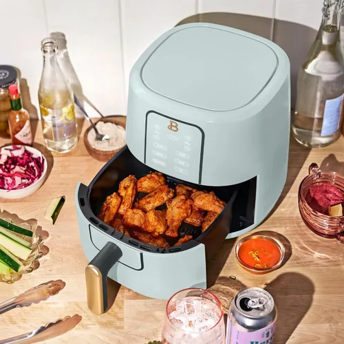 Vista 4 de Freidora de aire digital de 3 cuartos de galón, freidora de aire compacta para cocina pequeña con pantalla táctil, 4 funciones preestablecidas