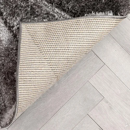 Vista 8 de Well Woven Luze - Alfombra geométrica de felpa suave y gruesa con textura 3D, color negro, 2 x 7 pies (2 pies 3 pulgadas x 7 pies 3 pulgadas)