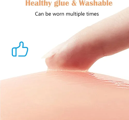 Vista 3 de Sticky Bra Nippleless Covers Stick On Bra Silicone Sticky Bra Breast Lift Nipple Covers Adhesive Bras