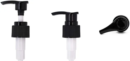 Vista 6 de Botellas vacías con bomba de loción de 8 onzas, recipientes de plástico recargables, sin BPA, PETE1, transparente, ideal para jabón, champú