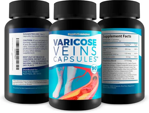 Vista 4 de Cápsulas de venas varicosas – Nuestro mejor tratamiento natural para las venas varicosas – Suplemento de venas varicosas anti mujeres – Tratamiento