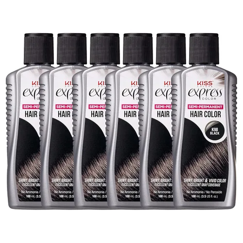 Vista 27 de Kiss Express Color de cabello semipermanente – Tinte vívido y altamente pigmentado para cabello vibrante, fórmula suave, cobertura de canas, pH