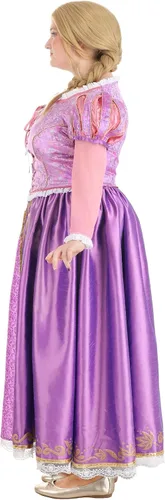 Vista 9 de Disfraz de Rapunzel prémium para mujer en talla grande