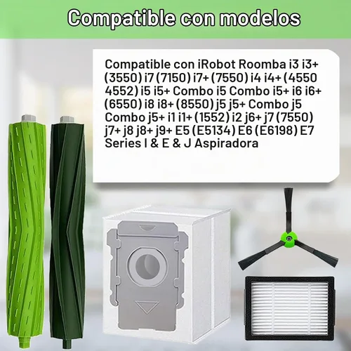 Vista 2 de Piezas de repuesto para iRobot Roomba E5 E6 E7 i2 i3 i3+i4 i4+ i5 i5+ i6 i6+ i7 i7+ i8 i8+/Plus i1 E i j Series Robot Aspirador, 1