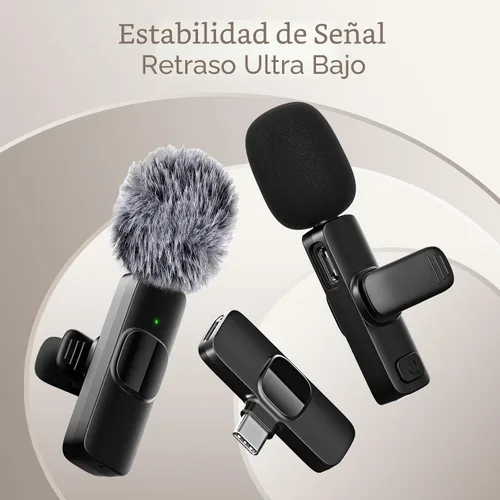 Vista 2 de Micrófono de solapa inalámbrico profesional para iPhone, iPad, mini micrófono de grabación de video para entrevistas, video, podcast, vlog, YouTube