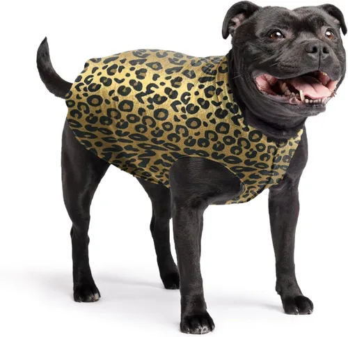 Vista 73 de Abrigo elástico de lana para perro, ropa suave y cálida para perro, suéter elástico para mascotas, lavable en lavadora, ecológico, para todo el año