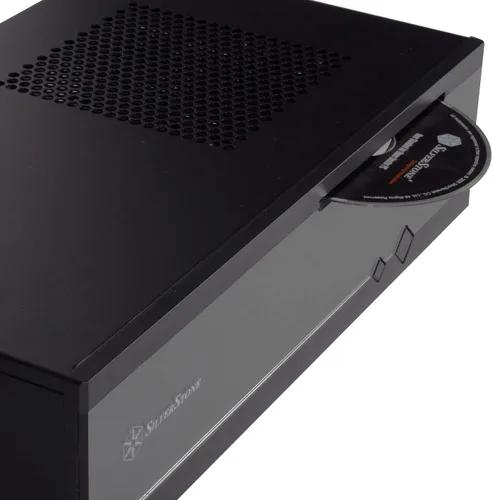 Vista 2 de Silverstone Milo 5 cuerpo de acero Tek acrílico panel frontal para mini-Itx Media Center/HTPC caso casos ML05B