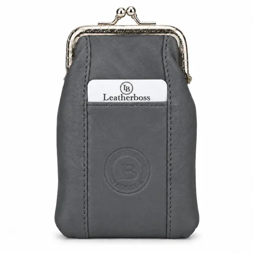 Vista 20 de Funda para cajetilla de cigarrillos de cuero con bolsillo para mechero, regular o 100 unidades, de Leatherboss (negro)