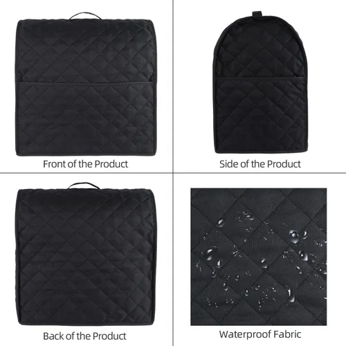 Vista 4 de Funda para batidora de pie compatible con batidora KitchenAid, se adapta a todos los modelos con cabezal inclinable y elevación de tazón con 3
