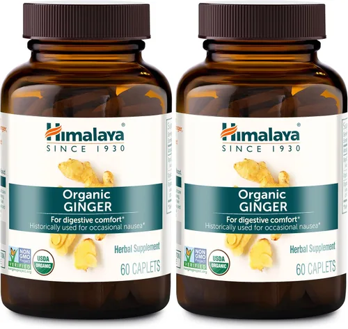 Vista 8 de Himalaya Jengibre Orgánico, Suministro para 60 Días - Suplemento de Salud Digestiva para Náuseas, Alivio del Malestar Estomacal e Hinchazón