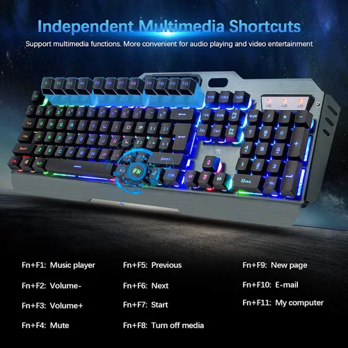Vista 3 de Teclado y ratón recargables tapa para tecla suspendida