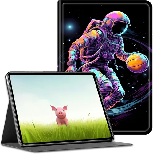Vista 43 de Funda para tablet Amazon Kindle Fire HD 8/HD 8 Plus versión 2022/2020 (12ª/10ª generación), fundas antideslizantes multiángulo con función de Pinos