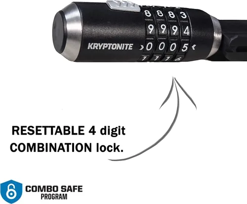 Vista 3 de Kryptonite KryptoFlex - Cable de bloqueo de bicicleta, 2 pies, 6 pies, 10 pies de largo, 0.472 in de grosor, cable de acero trenzado resistente