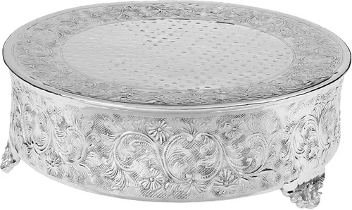 Vista 10 de Elegance Soporte redondo para tartas de boda, 14 pulgadas, dorado