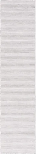 Vista 4 de SAFAVIEH Hampton Collection - Alfombra lavable para exteriores de 2 x 9 pies, color marfil y gris, no desprende pelusa y fácil de limpiar, ideal