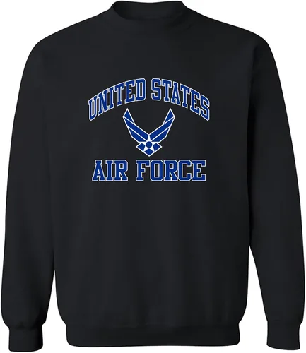 Vista 11 de zerogravitee Air Force Wings Sudadera con cuello redondo y estampado azul/blanco Azul marino