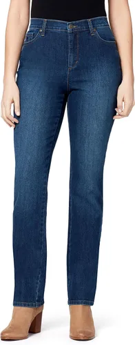 Vista 48 de Gloria Vanderbilt - Pantalones de mezclilla Amanda clásicos, de tiro alto y perneras cónicas petite para mujer Callisto