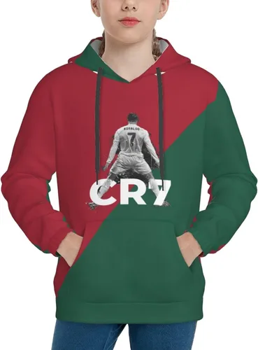 Vista 5 de Ronaldo #7 - Sudadera con capucha para adolescentes con bolsillo
