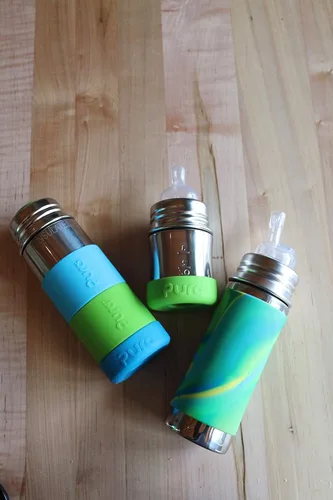 Vista 5 de Pura Kiki - Protector de silicona para botella de bebé, sin plástico, apto para lavavajillas