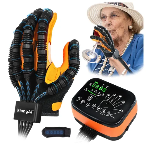 Vista 13 de Guantes robot de rehabilitación XiangAi para recuperación de hemiplejia y accidente cerebrovascular de la mano, guante robótico de rehabilitación
