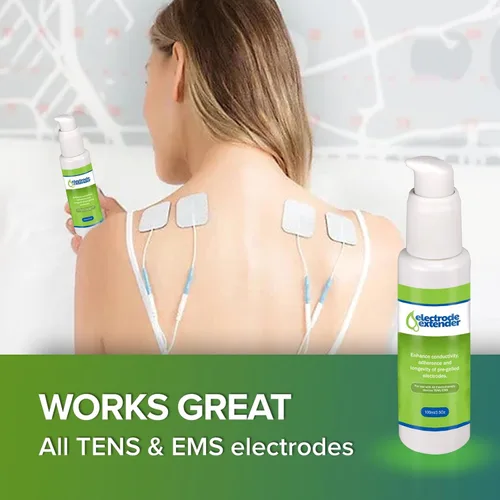 Vista 2 de Gel adhesivo conductor extensor de electrodos por PMT – Mejora la durabilidad, adherencia y conductividad para electrodos TENS/EMS; prolonga la vida