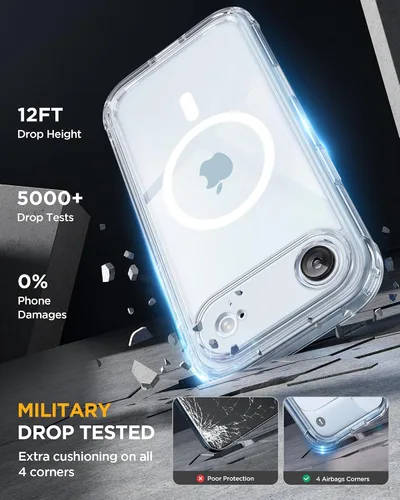 Vista 434 de Miracase Serie de vidrio para iPhone 11 de 6.1 pulgadas, funda protectora de cuerpo completo resistente mejorada con protector de pantalla de vidrio